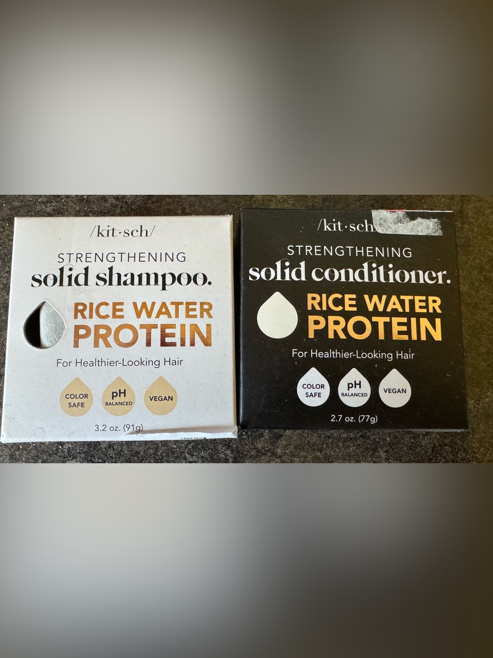 Kitsch Solid Shampoo and Conditioner Rice Water Bars - Brand New